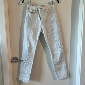 Levi’s Wedgies Lightest blue wash Premium denim